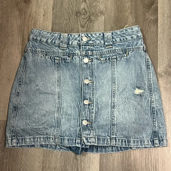 Free People We the Free Midnight Sun Denim Skort size 30 - Picture 2 of 14